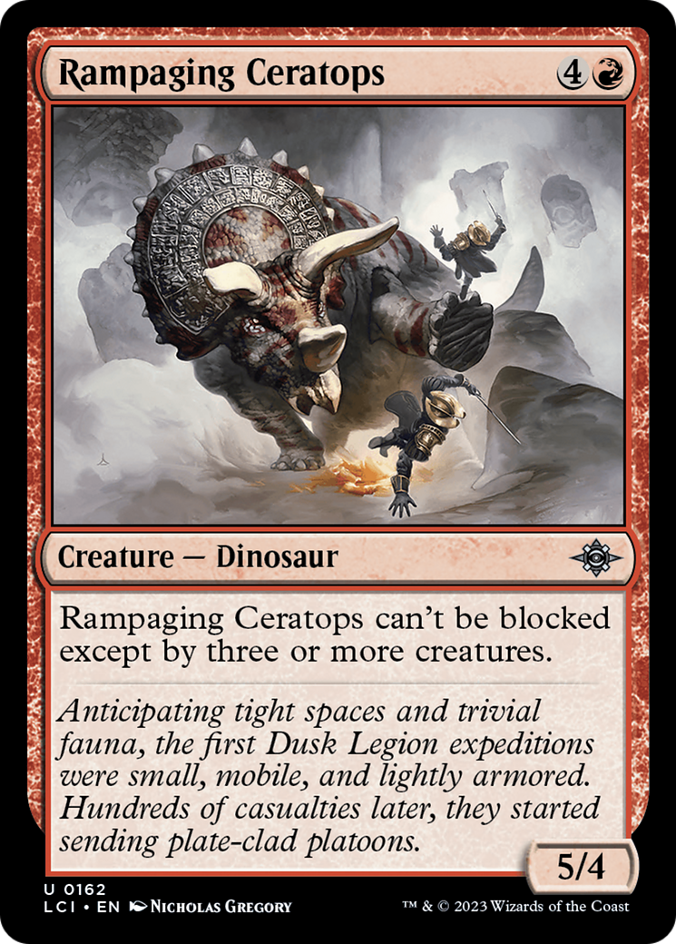 Rampaging Ceratops (LCI-162) [The Lost Caverns of Ixalan] Foil MTG Single Wizards of the Coast