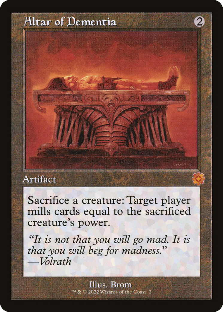 Altar of Dementia (BRR-003) [The Brothers' War Retro Artifacts] MTG Single Wizards of the Coast