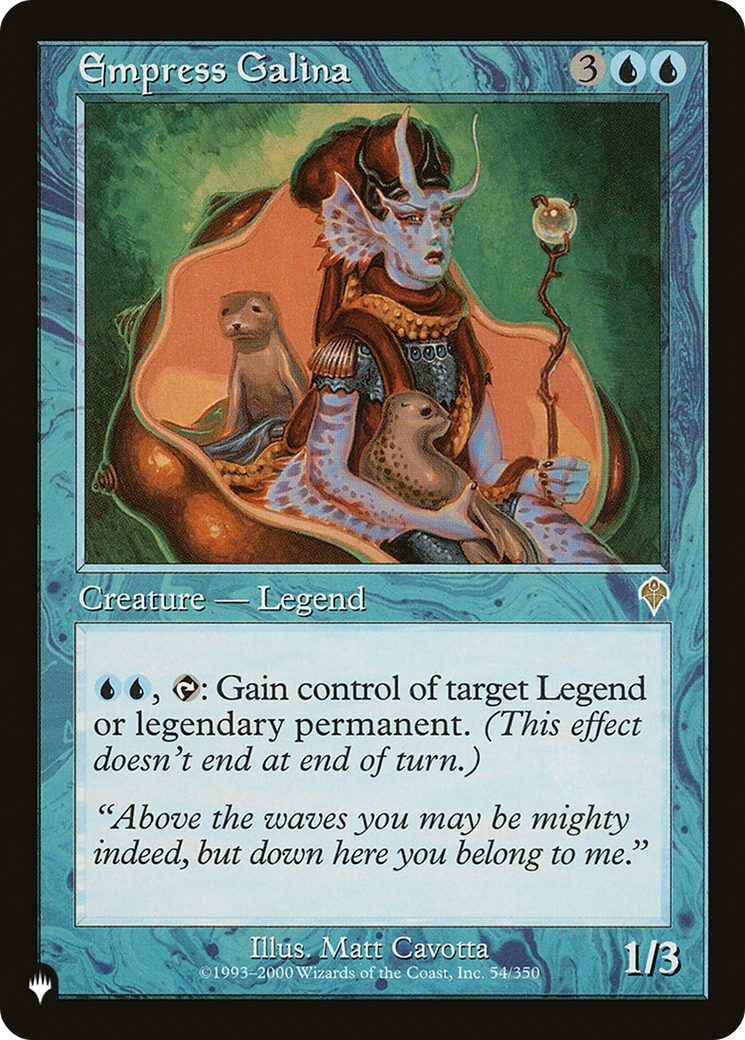 Empress Galina (LIST-54/350) [Mystery Booster] The List MTG Single Wizards of the Coast