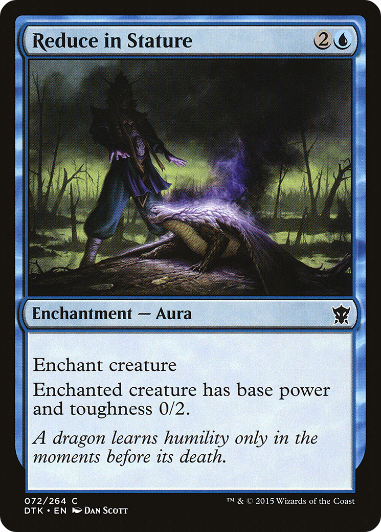 Reduce in Stature (DTK-072) [Dragons of Tarkir] Foil MTG Single Wizards of the Coast