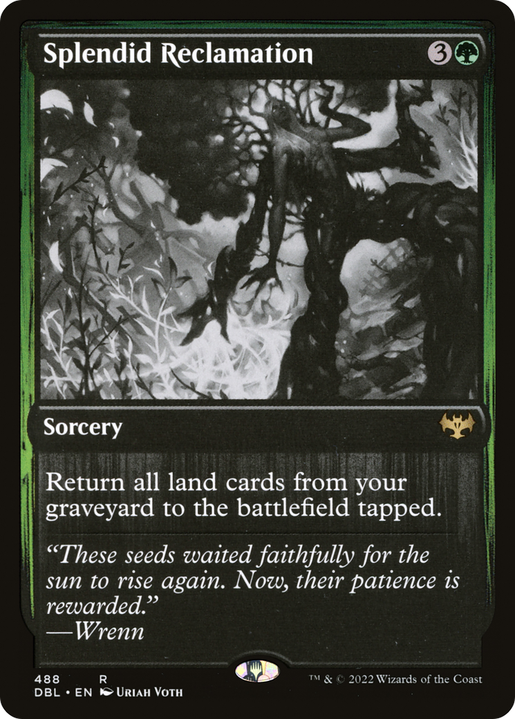Splendid Reclamation (DBL-488) [Innistrad: Double Feature] Foil MTG Single Wizards of the Coast