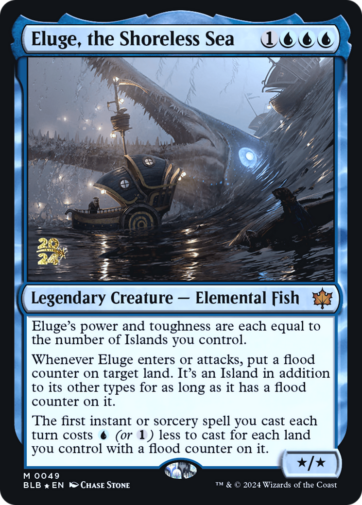 Eluge, the Shoreless Sea (PRE-049) [Bloomburrow Promos] Foil MTG Single Wizards of the Coast