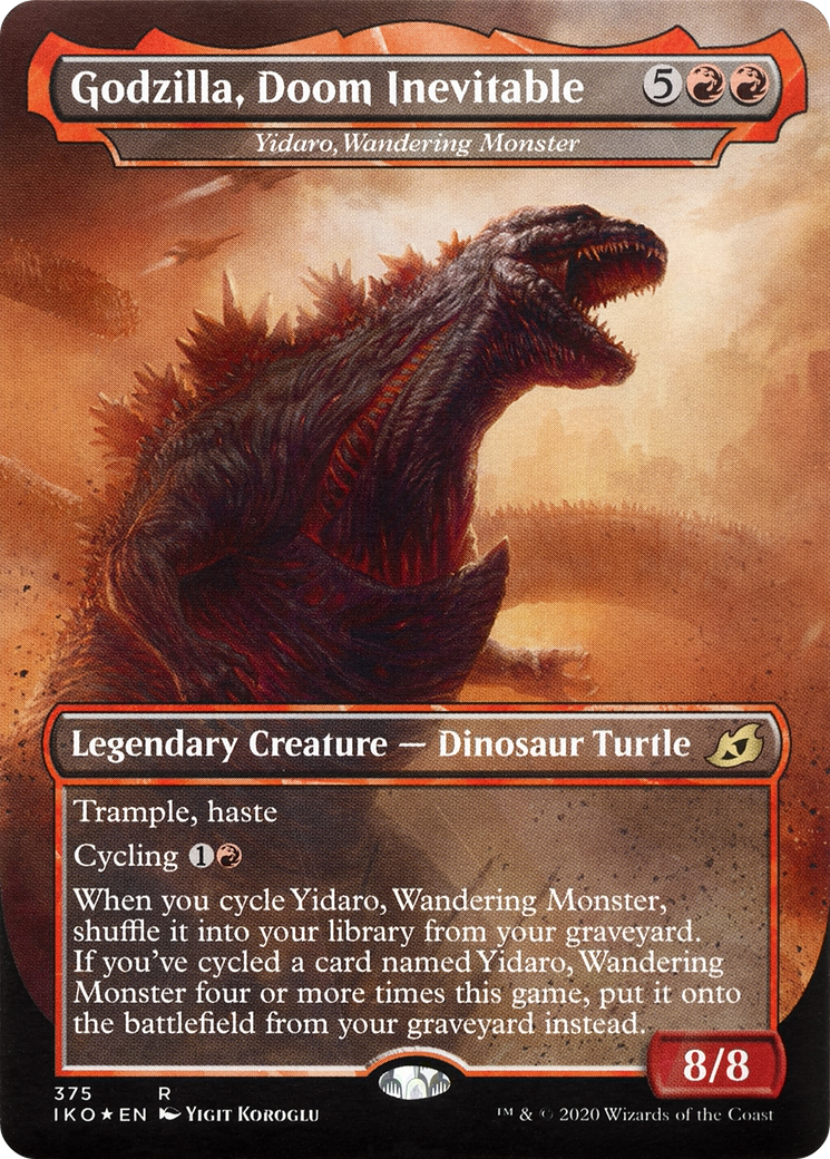 Godzilla, Doom Inevitable - Yidaro, Wandering Monster (IKO-375) [Ikoria: Lair of Behemoths] (Borderless) MTG Single Wizards of the Coast