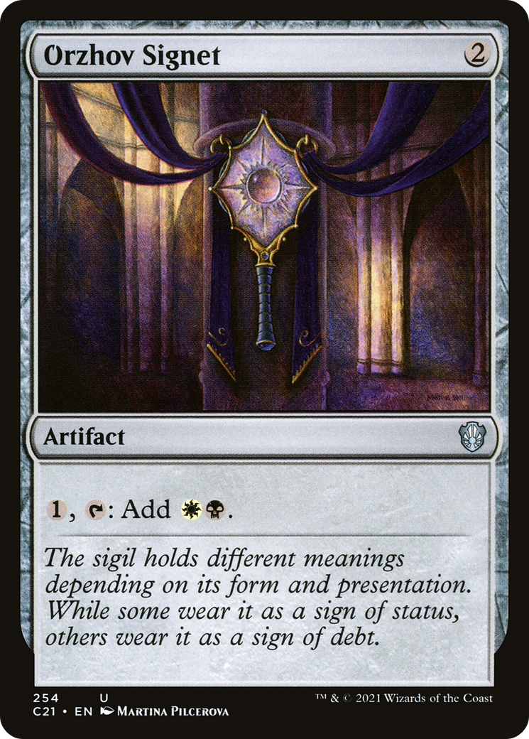 Orzhov Signet (C21-254) [Commander 2021] MTG Single Wizards of the Coast