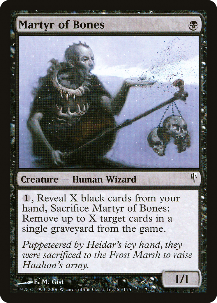 Martyr of Bones (CSP-065) [Coldsnap] Foil MTG Single Wizards of the Coast