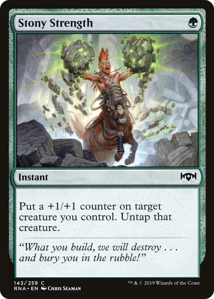 Stony Strength (RNA-143) [Ravnica Allegiance] Foil MTG Single Wizards of the Coast