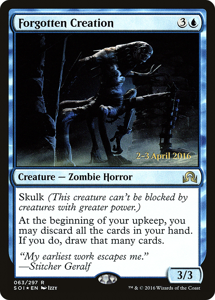 Forgotten Creation (PRE-063) [Shadows over Innistrad Promos] Foil MTG Single Wizards of the Coast