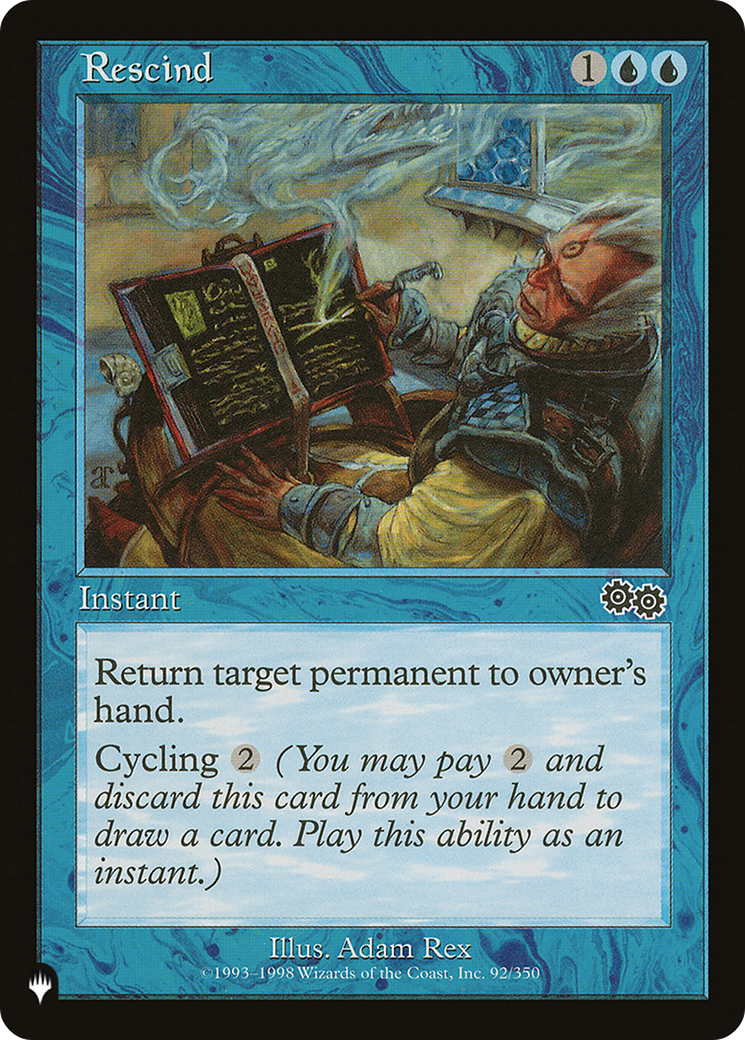 Rescind (LIST-USG-92) [Mystery Booster] The List MTG Single Wizards of the Coast