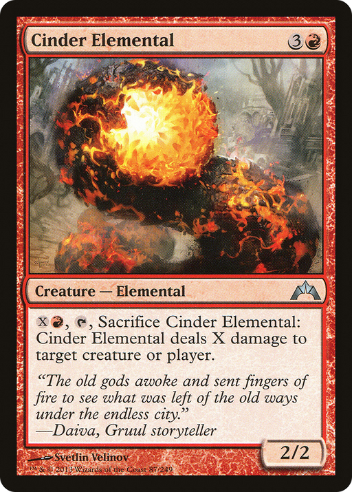 Cinder Elemental (GTC-087) [Gatecrash] Foil MTG Single Wizards of the Coast