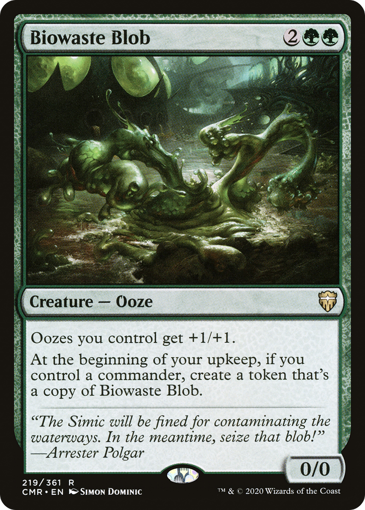 Biowaste Blob (CMR-219) [Commander Legends] Foil MTG Single Wizards of the Coast