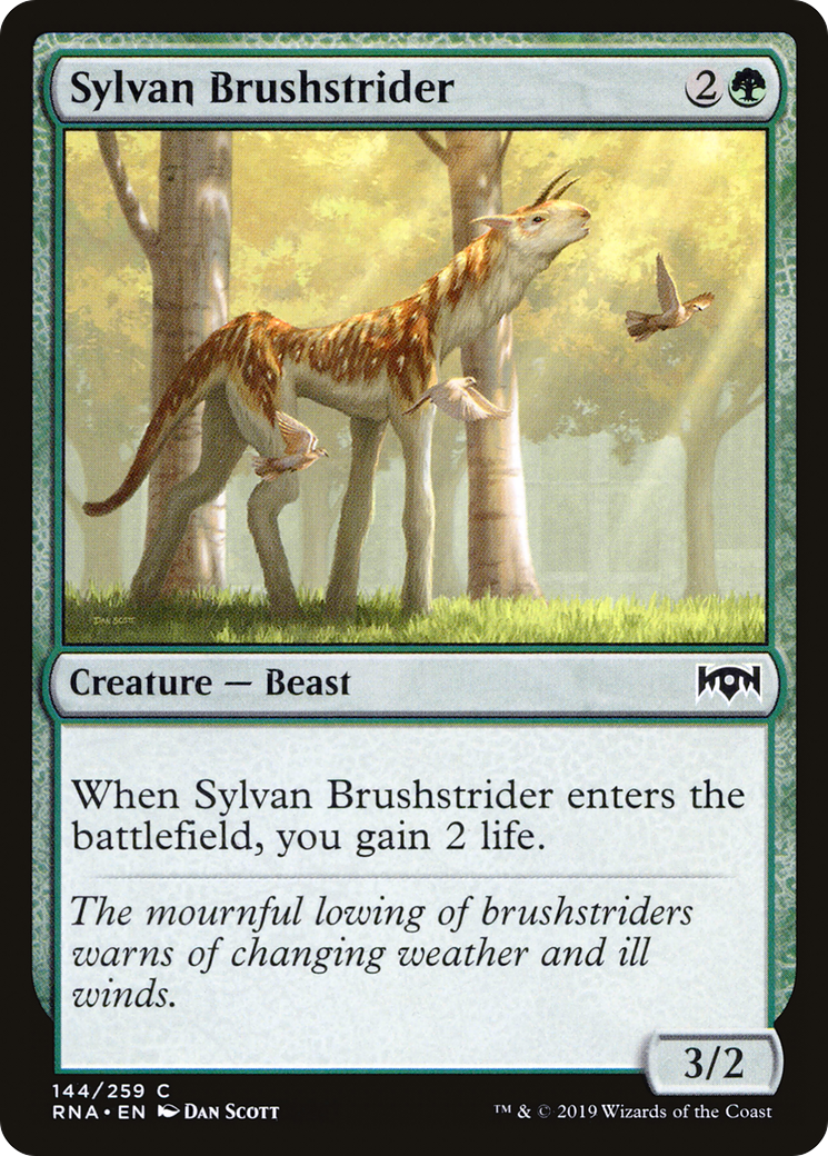 Sylvan Brushstrider (RNA-144) [Ravnica Allegiance] Foil MTG Single Wizards of the Coast