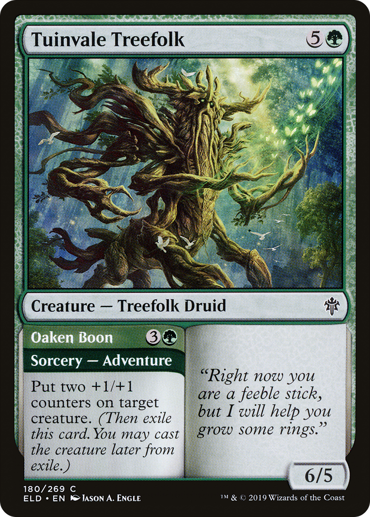 Tuinvale Treefolk // Oaken Boon (ELD-180) [Throne of Eldraine] MTG Single Wizards of the Coast