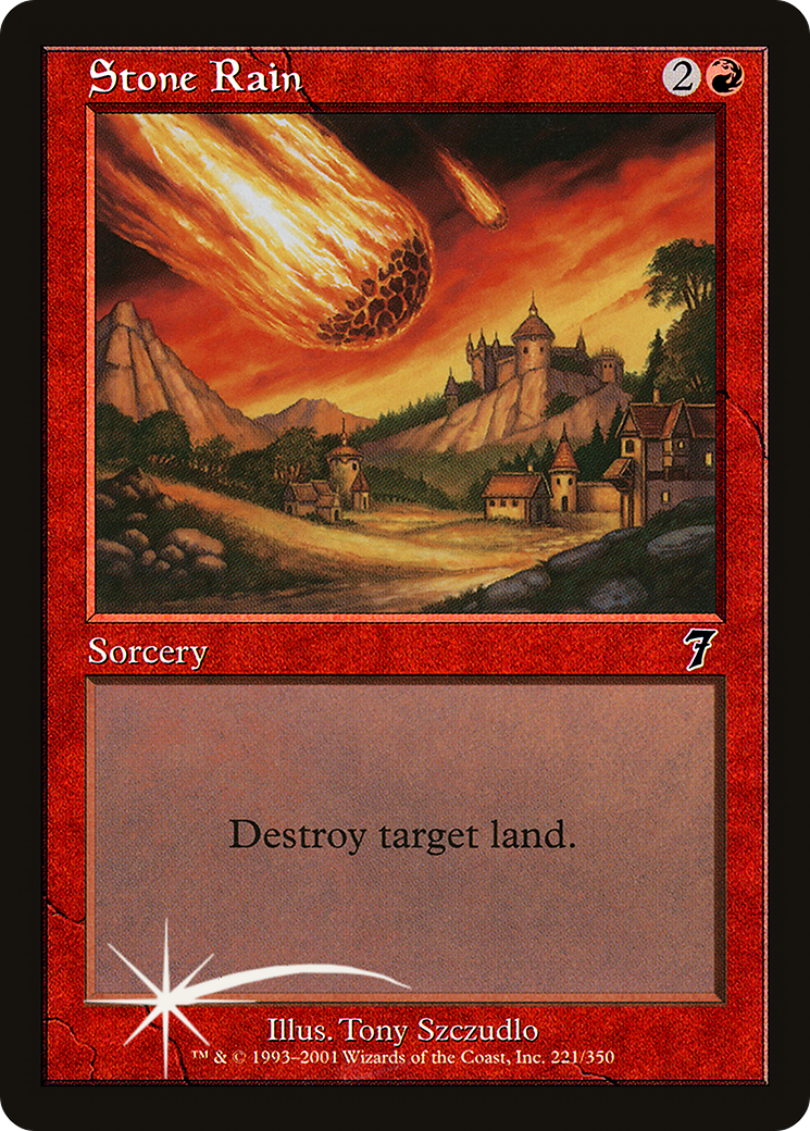 Stone Rain (7ED-221) [7th Edition] Foil MTG Single Wizards of the Coast