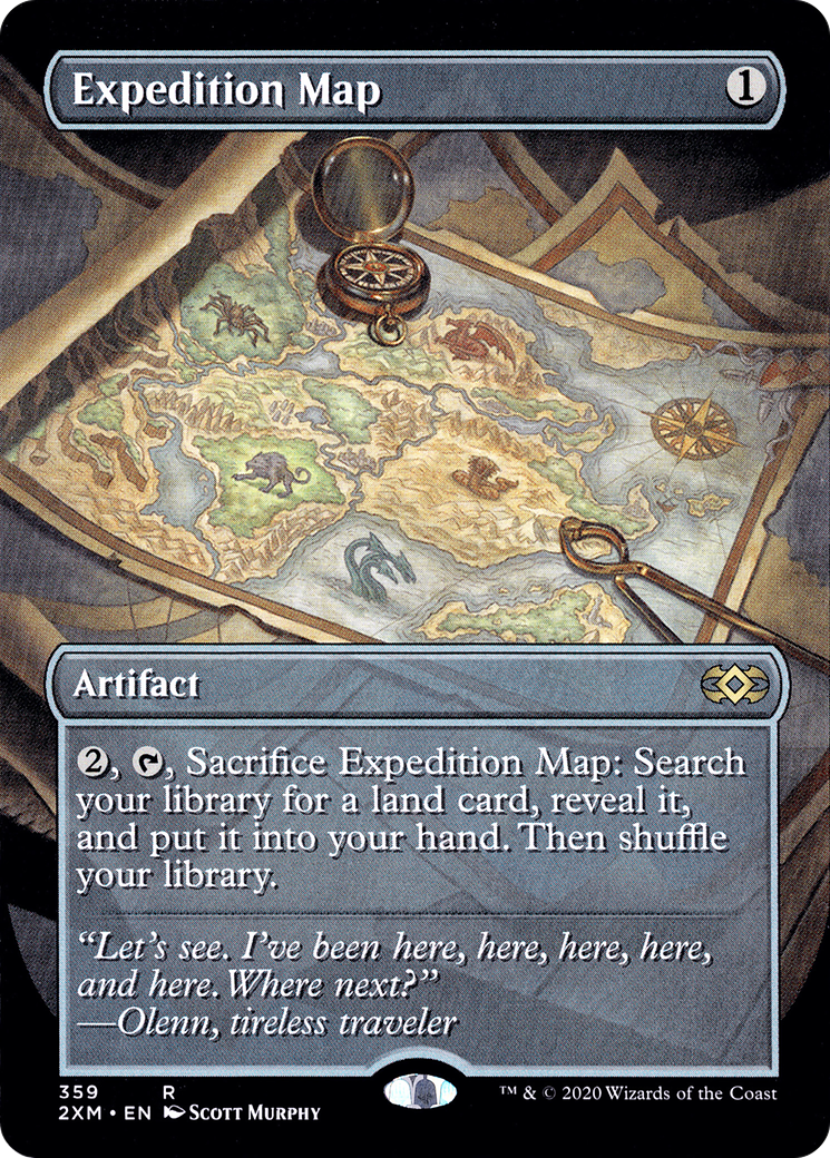 Expedition Map (2XM-359) [Double Masters] (Borderless) MTG Single Wizards of the Coast
