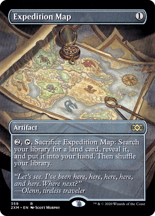 Expedition Map (2XM-359) [Double Masters] (Borderless) MTG Single Wizards of the Coast