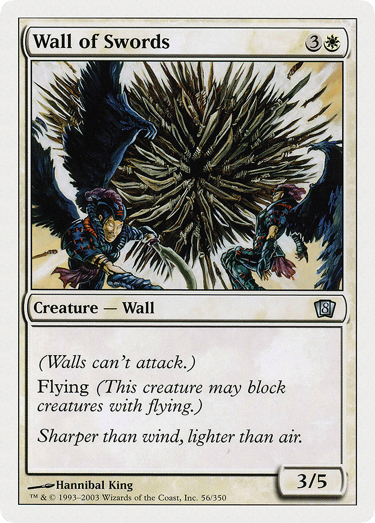 Wall of Swords (8ED-056) [8th Edition] Foil MTG Single Wizards of the Coast