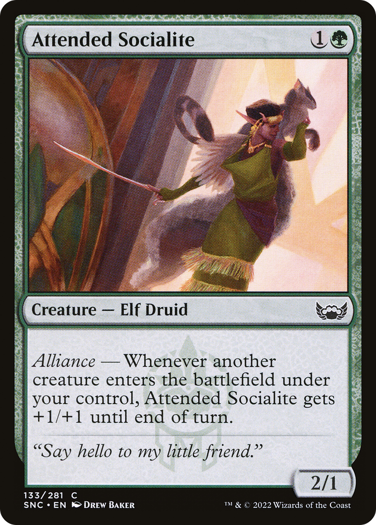 Attended Socialite (SNC-133) [Streets of New Capenna] MTG Single Wizards of the Coast