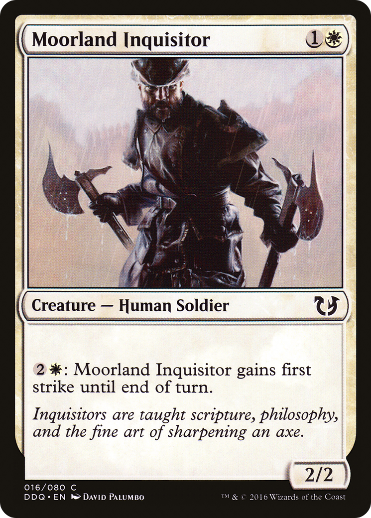 Moorland Inquisitor (DDQ-016) [Misc] Duel Decks: Blessed vs. Cursed MTG Single Wizards of the Coast