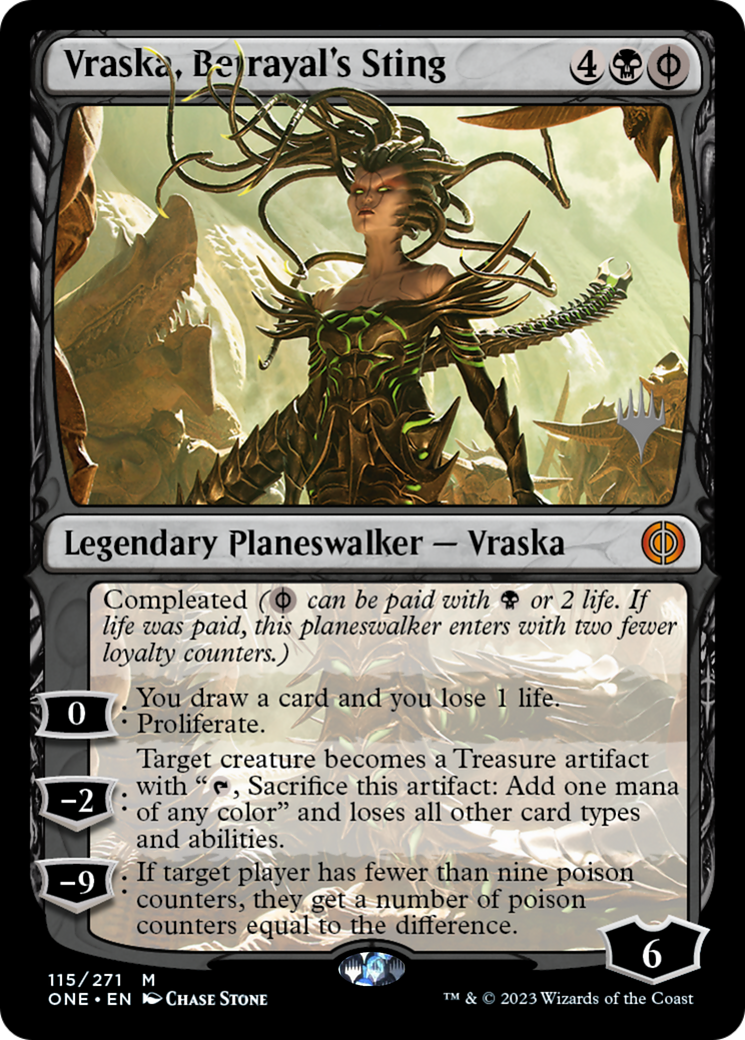 Vraska, Betrayal's Sting (PPONE-115) [Phyrexia: All Will Be One Promos] MTG Single Wizards of the Coast