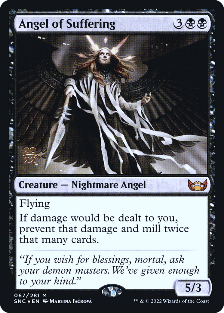 Angel of Suffering (PRE-067) [Streets of New Capenna Promos] Foil MTG Single Wizards of the Coast