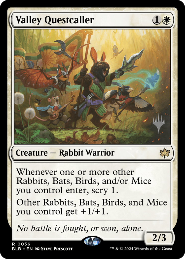 Valley Questcaller (PPBLB-036) [Bloomburrow Promos] MTG Single Wizards of the Coast
