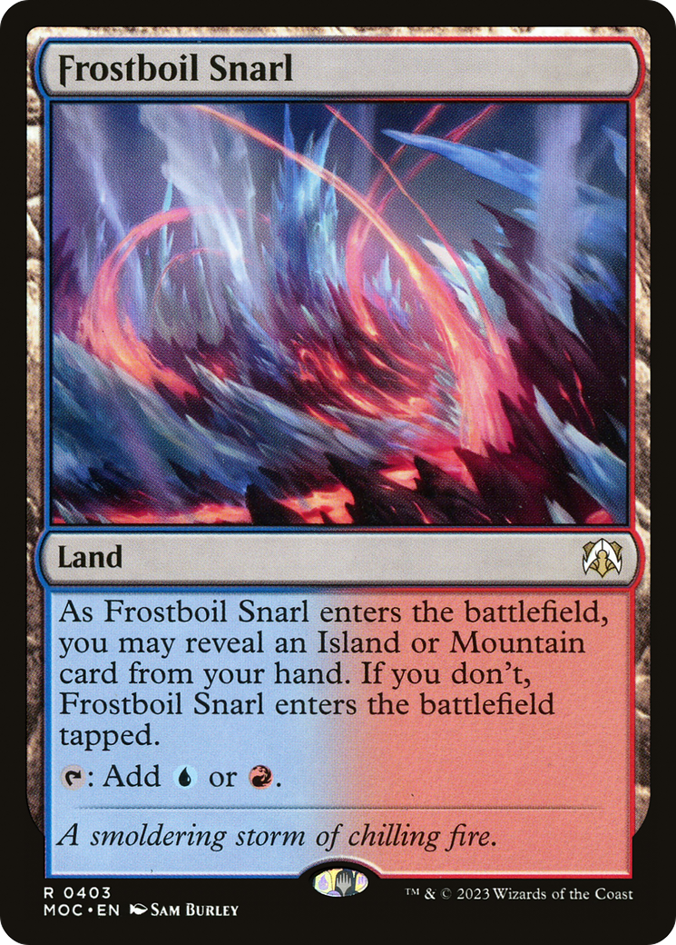 Frostboil Snarl (MOC-403) [March of the Machine Commander] MTG Single Wizards of the Coast