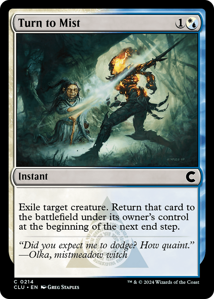 Turn to Mist (CLU-214) [Ravnica: Clue Edition] MTG Single Wizards of the Coast