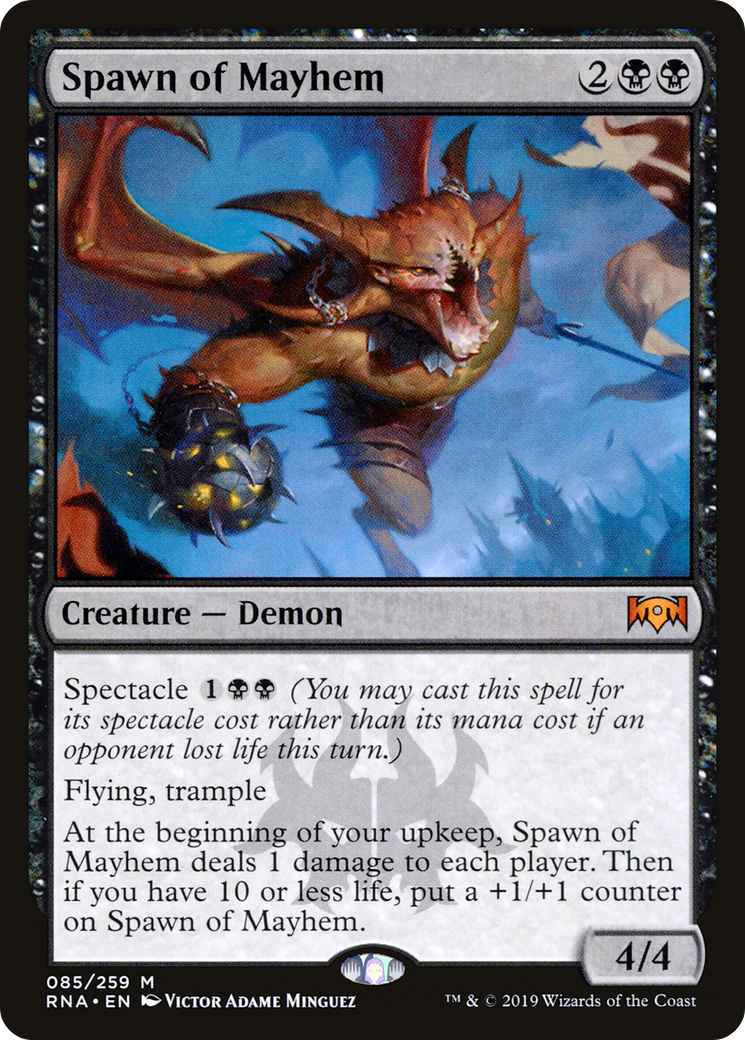 Spawn of Mayhem (RNA-085) [Ravnica Allegiance] Foil MTG Single Wizards of the Coast