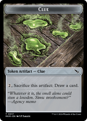 Thopter (0020) // Clue (0017) Double-Sided Token [Tokens] Murders at Karlov Manor Tokens MTG Single Magic: The Gathering