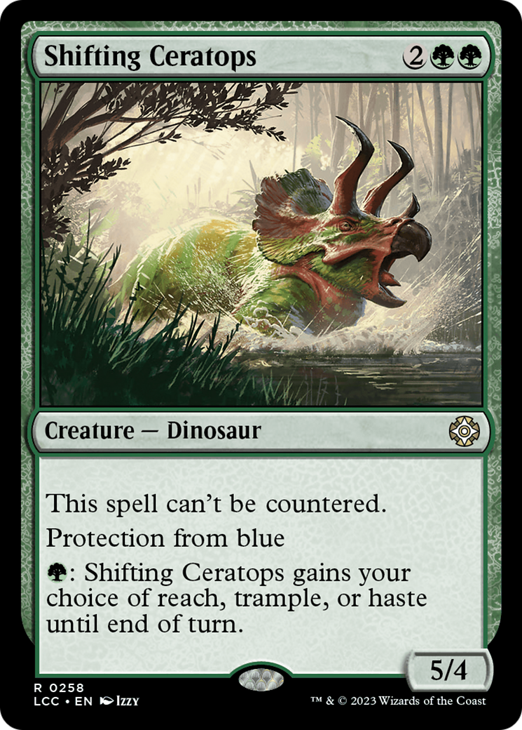 Shifting Ceratops (LCC-258) [The Lost Caverns of Ixalan Commander] MTG Single Wizards of the Coast