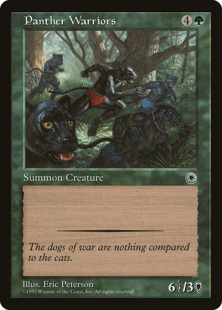 Panther Warriors (POR-180) [Misc] Portal MTG Single Wizards of the Coast