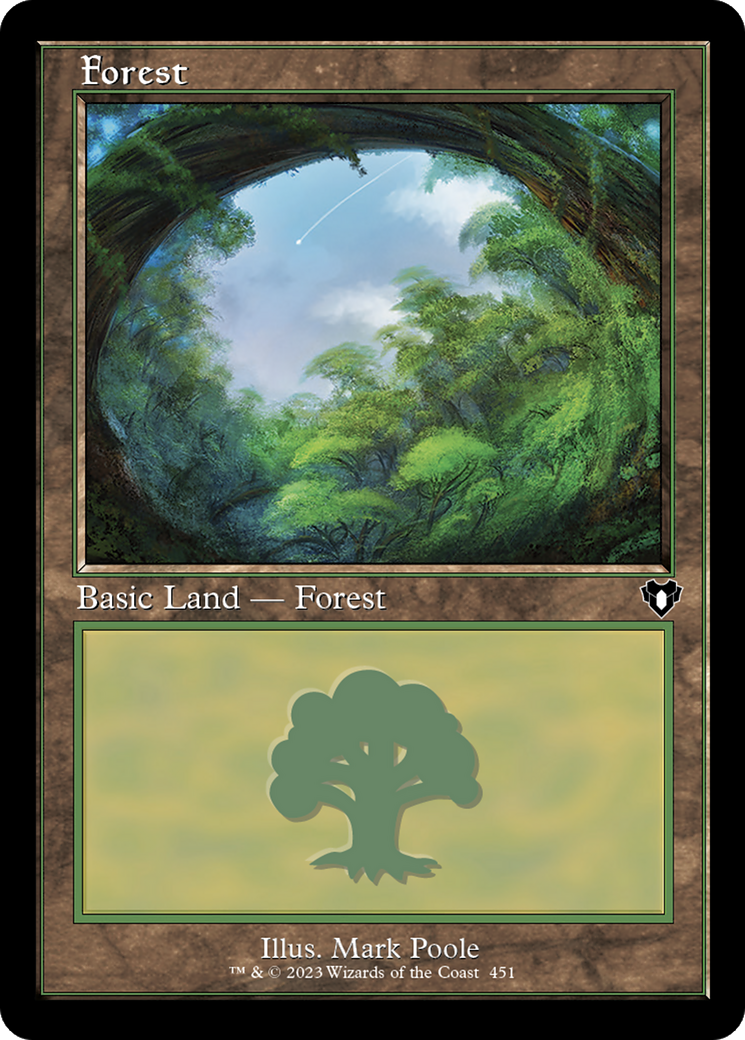 Forest (CMM-451) [Commander Masters] MTG Single Wizards of the Coast