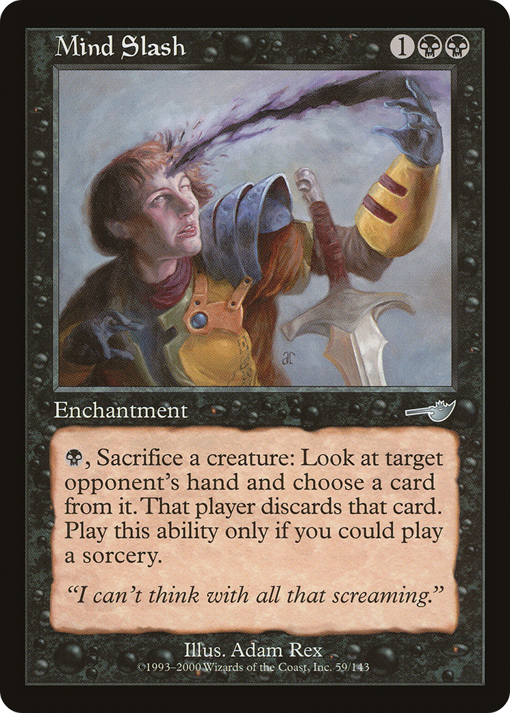 Mind Slash (NMS-059) [Nemesis] Foil MTG Single Wizards of the Coast
