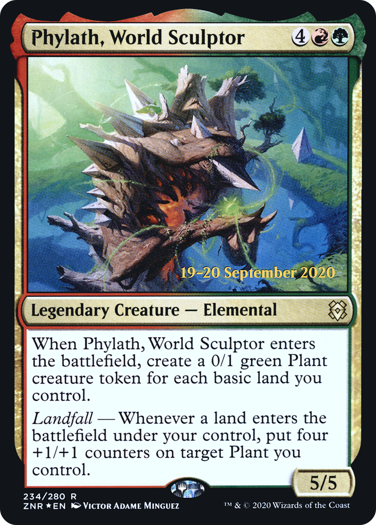 Phylath, World Sculptor (PRE-234) [Zendikar Rising Promos] Foil MTG Single Wizards of the Coast