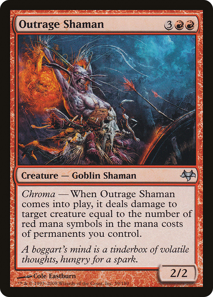 Outrage Shaman (EVE-059) [Eventide] MTG Single Wizards of the Coast