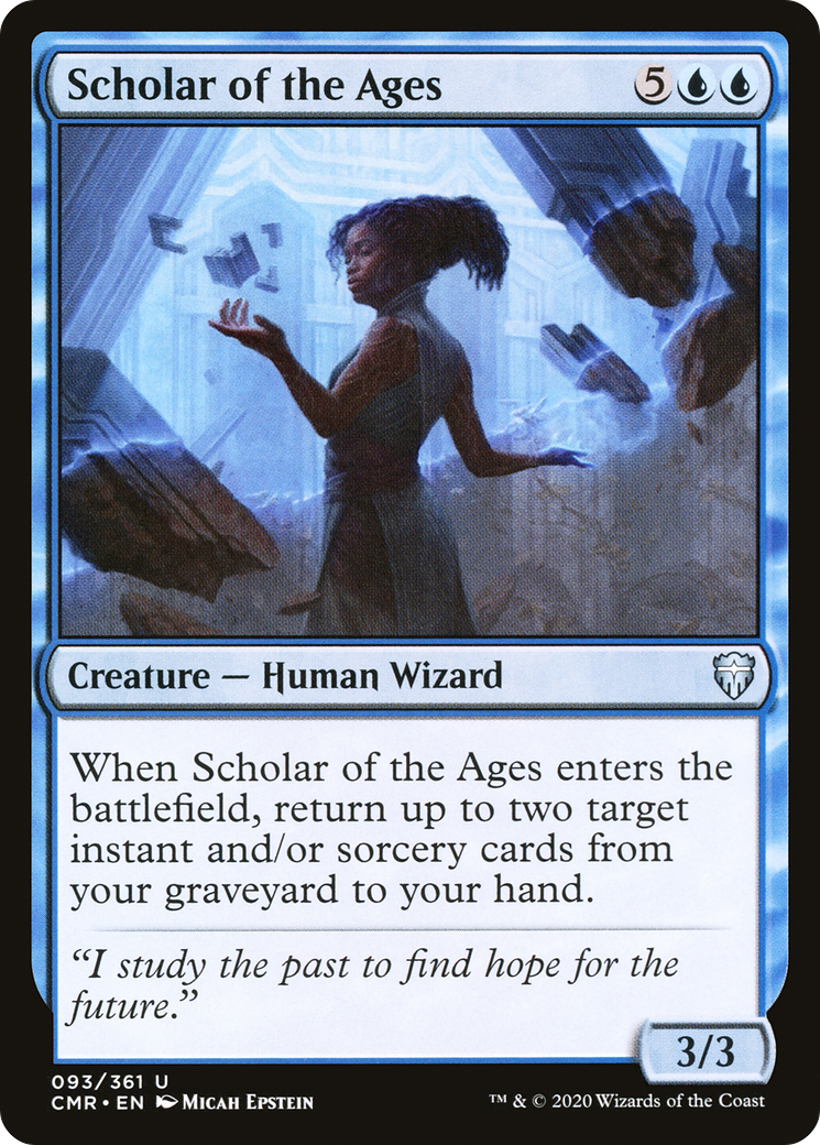 Scholar of the Ages (CMR-093) [Commander Legends] MTG Single Wizards of the Coast