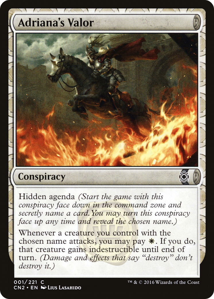 Adriana's Valor (CN2-001) [Conspiracy: Take the Crown] MTG Single Wizards of the Coast