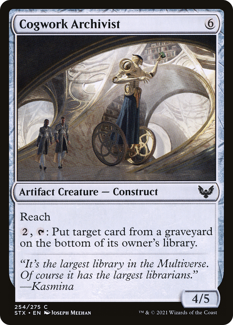 Cogwork Archivist (STX-254) [Strixhaven: School of Mages] Foil MTG Single Wizards of the Coast