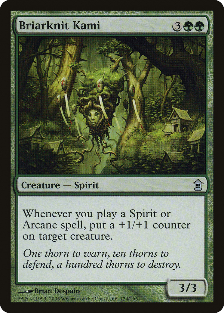 Briarknit Kami (SOK-124) [Saviors of Kamigawa] Foil MTG Single Wizards of the Coast