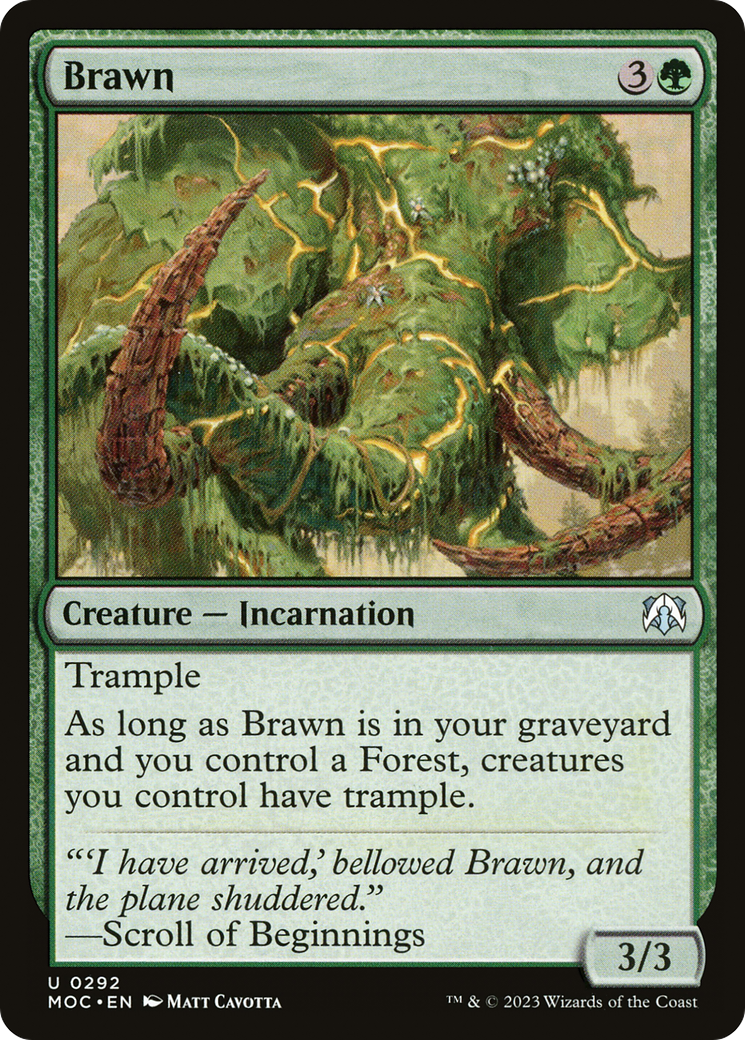 Brawn (MOC-292) [March of the Machine Commander] MTG Single Wizards of the Coast
