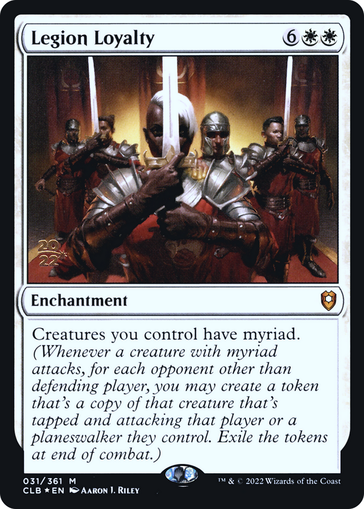 Legion Loyalty (PRE-031) [Battle for Baldur's Gate Promos] Foil MTG Single Wizards of the Coast
