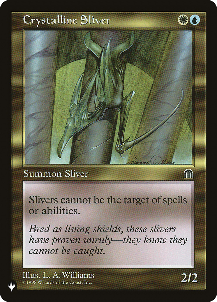 Crystalline Sliver (LIST-) [Mystery Booster] The List MTG Single Wizards of the Coast