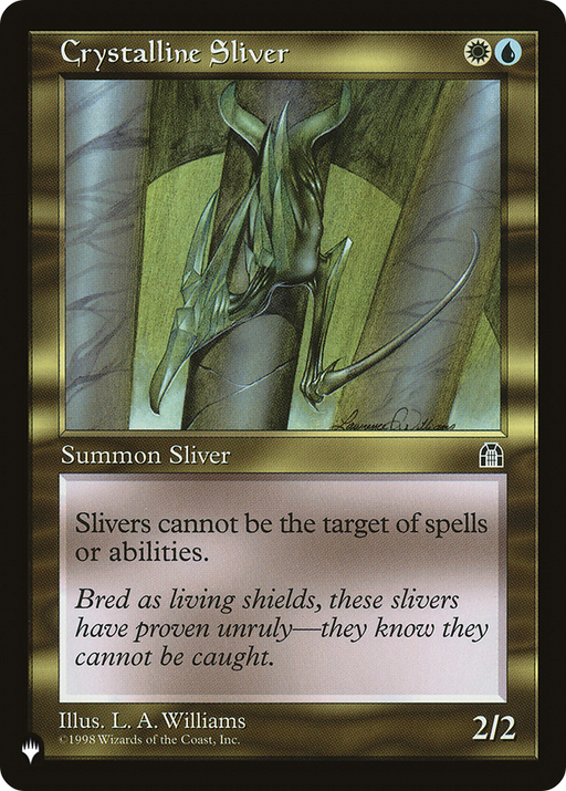 Crystalline Sliver (LIST-) [Mystery Booster] The List MTG Single Wizards of the Coast