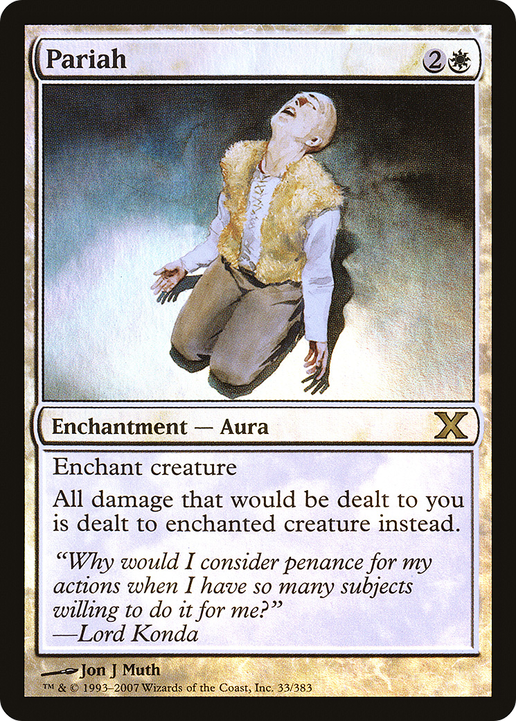 Pariah (10E-33★) [Tenth Edition] Foil MTG Single Wizards of the Coast
