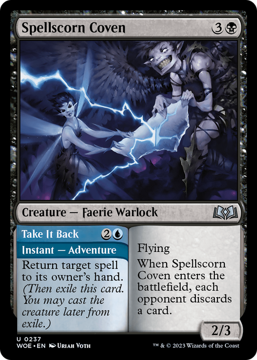 Spellscorn Coven // Take It Back (WOE-237) [Wilds of Eldraine] Foil MTG Single Wizards of the Coast