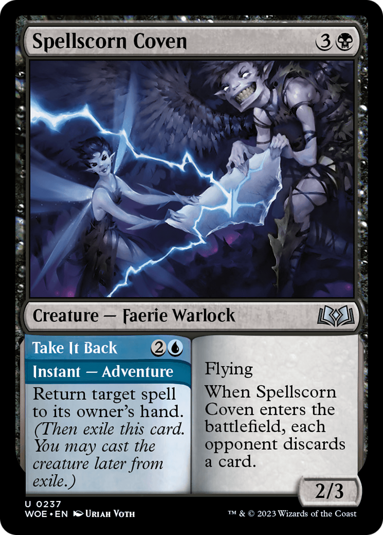 Spellscorn Coven // Take It Back (WOE-237) [Wilds of Eldraine] MTG Single Wizards of the Coast