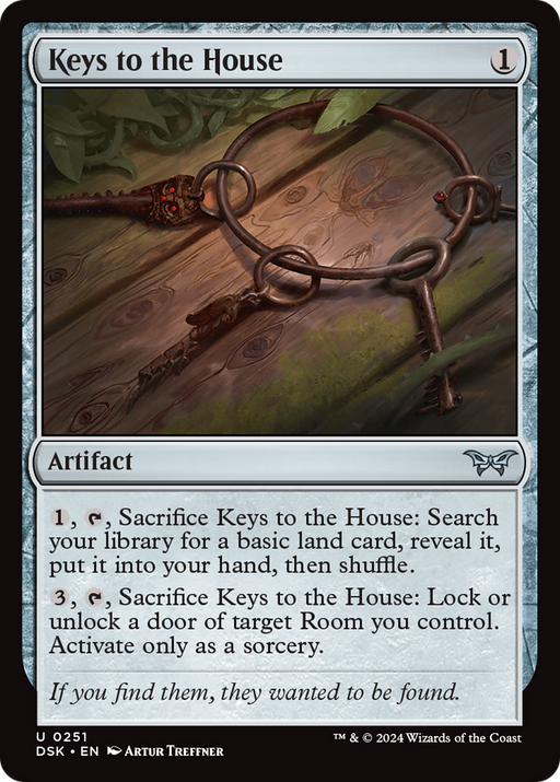 Keys to the House (DSK-251) [Duskmourn: House of Horror] MTG Single Wizards of the Coast