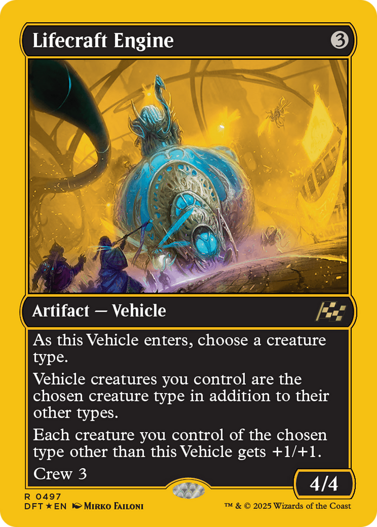 Lifecraft Engine (First-Place Foil) (DFT-497) [Aetherdrift] Foil MTG Single Wizards of the Coast