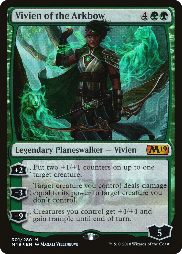 Vivien of the Arkbow (M19-301) [Core Set 2019] Foil MTG Single Wizards of the Coast