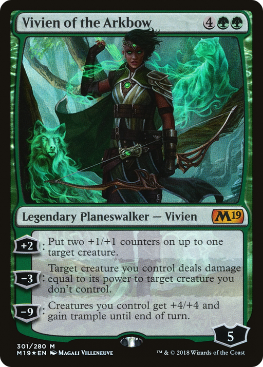 Vivien of the Arkbow (M19-301) [Core Set 2019] Foil MTG Single Wizards of the Coast
